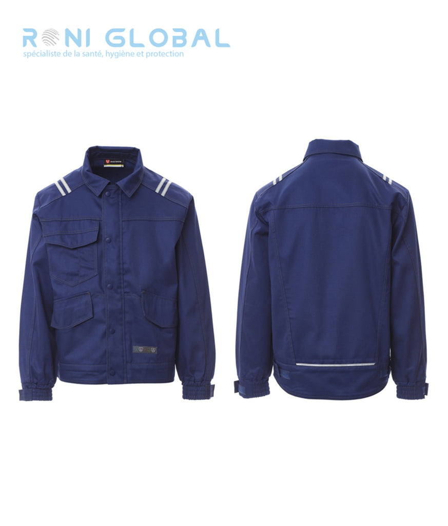 Veste de protection antistatique, anti-chaleur et flamme A1-B1-C1-D1-E3, antiacide TYPE PB6, ignifuge CLASS 1 A1, résistant aux arcs électriques APC 1 en coton - PROTECTOR 2.0 PAYPER