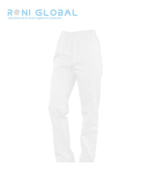 Pantalon de travail médical unisexe taille élastiquée, en coton/polyester - PACO PBV