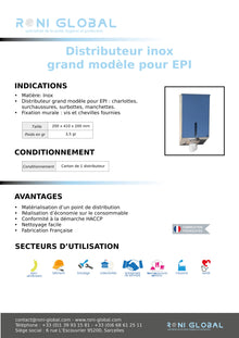 Distributeur pour Surchaussures et Surbottes MAT041
