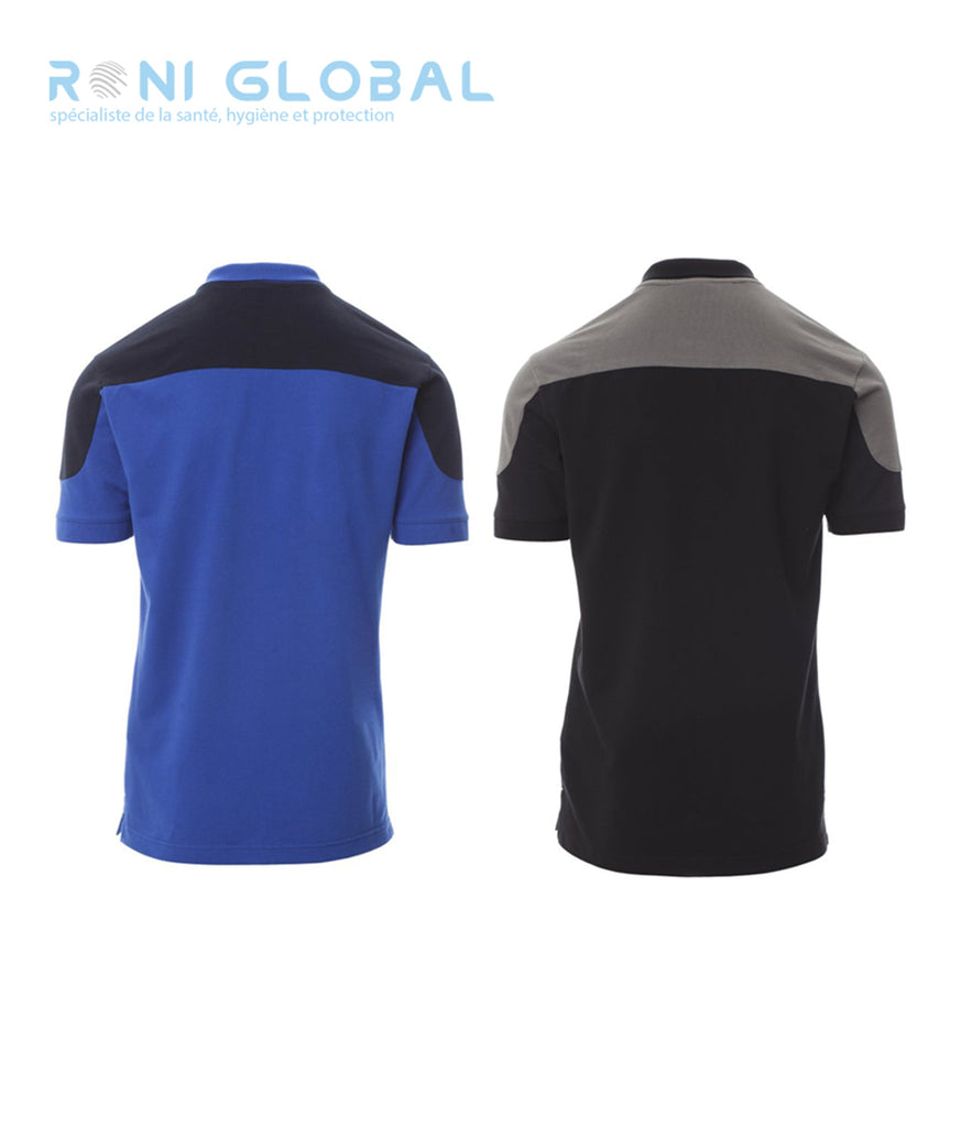 Polo de travail homme manches courtes, coupe droite en coton et polyester 1 poche - COMPANY PAYPER