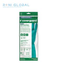 Gant de protection chimique modérée étanche en acrylonitrile et coton flocké enduit au nitrile TYPE B - EUROCHEM N5510 COVERGUARD (boîte de 10 paires)