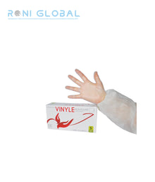 Gant en chlorure de polyvinyle transparent, jetable, non poudré (carton de 1000 pièces) - PROMOSAC