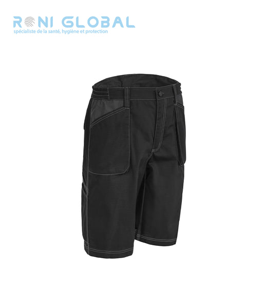 Bermuda de travail multipoches noir en coton/polyester 7 poches - OROSI COVERGUARD