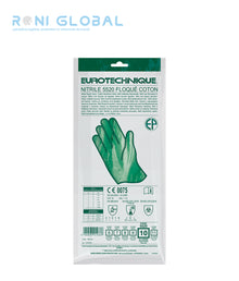 Gant de protection chimique modérée en acrylonitrile et coton flocké enduit au nitrile TYPE B - EUROCHEM N5520 COVERGUARD (boîte de 10 paires)