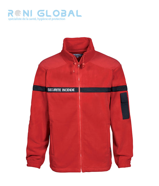 Blouson de sécurité incendie polaire, en polyester 4 poches - POLAIRE SECURITE INCENDIE CITYGUARD