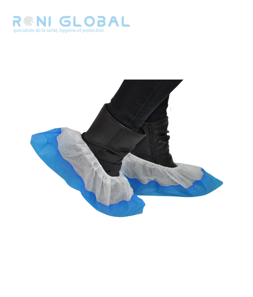 Surchaussure PLP blanche avec semelle (300 pièces)