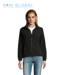 Veste de travail femme micro polaire, anti-bouloche, coupe ajustée, en polyester 2 poches - NORTH SOL'S