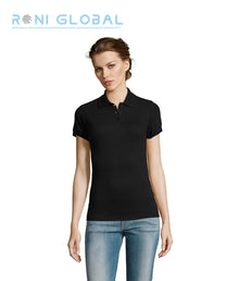 Polo de travail femme manches courtes, en maille piquée coton/polyester - PRIME SOL'S