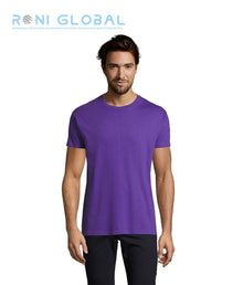 T-shirt de travail homme manches courtes, col rond, en jersey coton semi-peigné - IMPERIAL SOL'S