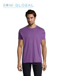 T-shirt de travail homme manches courtes, col rond, en jersey coton semi-peigné - IMPERIAL SOL'S