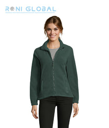 Veste de travail femme micro polaire, anti-bouloche, coupe ajustée, en polyester 2 poches - NORTH SOL'S
