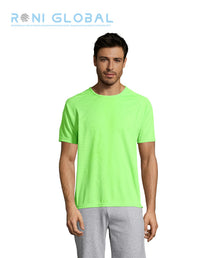 T-shirt de travail homme manches raglan, en mesh polyester effet respirant - SPORTY SOL'S