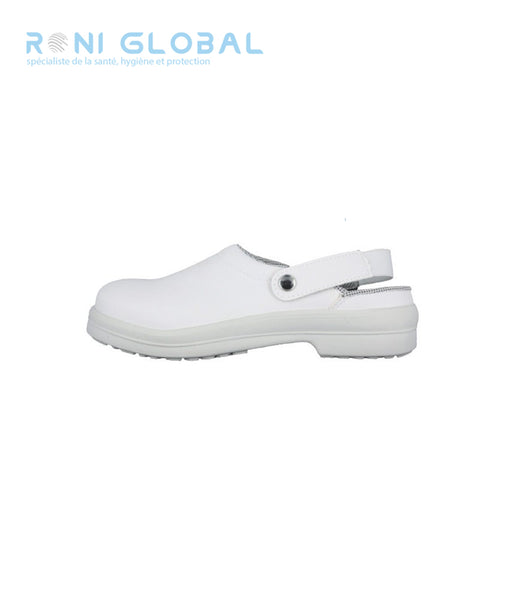 Sabot de travail à bride en microfibre blanc SB ESD SRC - OKENITE CLOG COVERGUARD