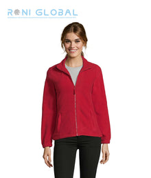 Veste de travail femme micro polaire, anti-bouloche, coupe ajustée, en polyester 2 poches - NORTH SOL'S