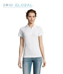 Polo de travail femme manches courtes, en maille piquée coton/polyester - PRIME SOL'S