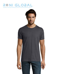 T-shirt de travail homme manches courtes, col rond, en jersey coton semi-peigné - IMPERIAL SOL'S