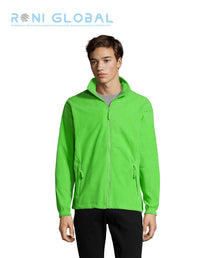 Veste de travail homme micro polaire, anti-bouloche, coupe ajustée, en polyester 2 poches - NORTH SOL'S