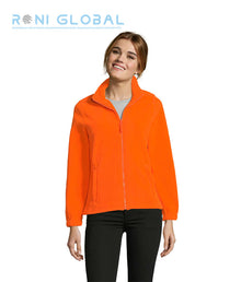 Veste de travail femme micro polaire, anti-bouloche, coupe ajustée, en polyester 2 poches - NORTH SOL'S