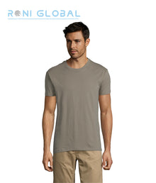 T-shirt de travail unisexe manches courtes, col rond, en jersey coton semi-peigné - REGENT SOL'S
