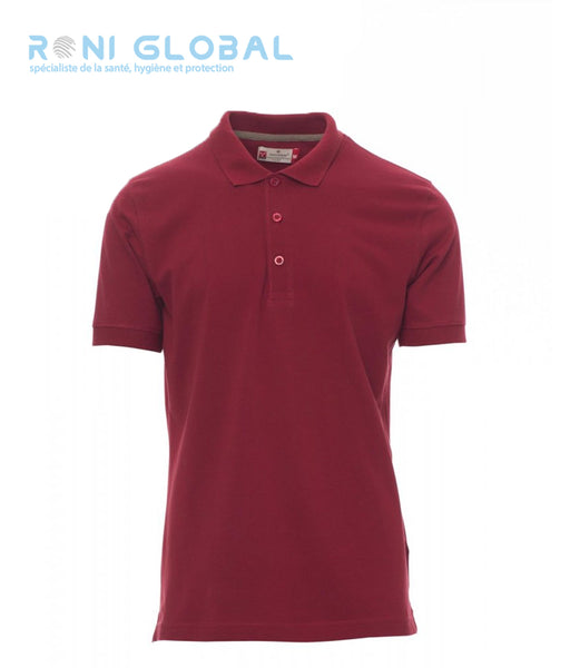 Polo de travail homme manches courtes, coupe droite en coton- VENICE PAYPER