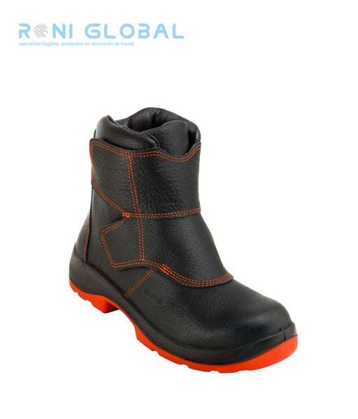 Chaussure montante de sécurité soudure homme antidérapant, anti-chaleur et anti-projection de métal, en cuir avec embout de sécurité S3 HI-3 HRO WG SRC - VOLCA GASTON MILLE