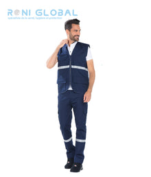 Gilet ambulancier unisexe en polyester/coton 3 poches - REMI CONFECTION