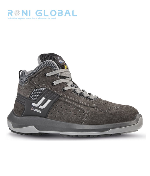 Chaussure montante de sécurité antidérapant et antistatique en cuir/textile avec embout de sécurité S1P SRC ESD - JALFIDES JALLATTE