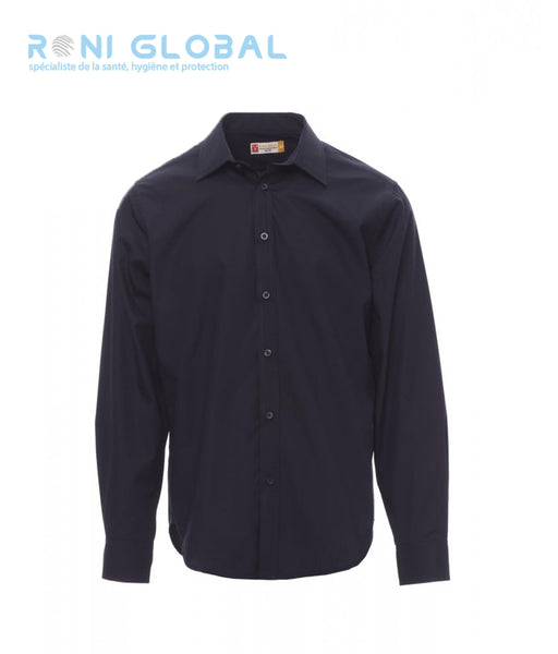 Chemise de travail homme manches longues, coupe droite, en coton et polyester - BRIGHTON PAYPER