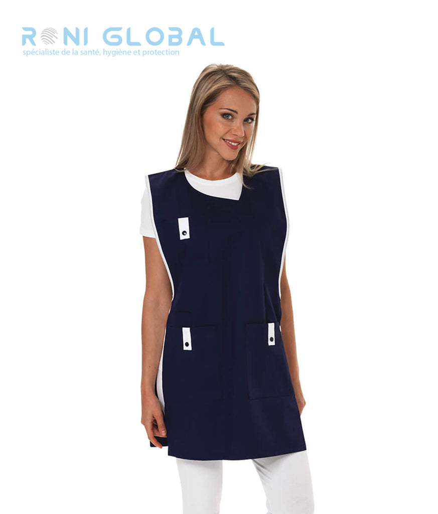 Chasuble de travail femme en coton/polyester 4 poches - ALICE REMI CONFECTION