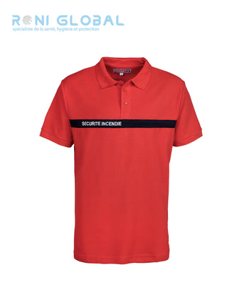 Polo de sécurité incendie manches courtes, en coton - POLO SECURITE INCENDIE CITYGUARD