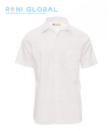 Chemise de travail homme manches courtes, coupe droite en coton 1 poche- SPRING PAYPER