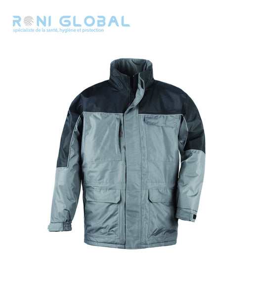 Parka de travail coupe-vent, anti-pluie et anti-froid en polyester pongé enduit PVC - RIPSTOP COVERGUARD