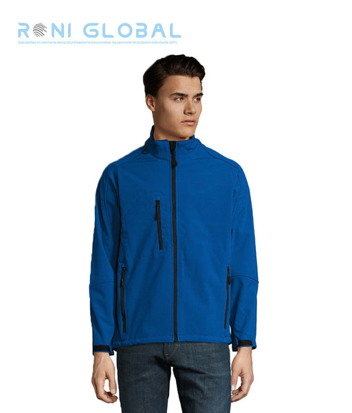 Veste de travail homme Softshell polaire, imperméable et respirant, en polyester/élasthanne 3 poches - RELAX SOL'S