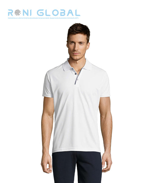 Polo de travail homme sport manches courtes, en piqué polyester - PERFORMER SOL'S