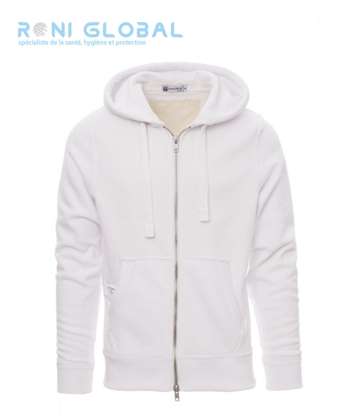 Sweat de travail homme avec capuche, coupe droite en coton et polyester 3 poches - LONDON PAYPER