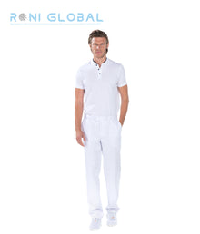 Pantalon de travail homme en coton/polyester avec ceinture éponge réglable et 3 poches - SYLVAIN REMI CONFECTION