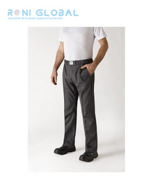 Pantalon de cuisine unisexe en polyester/coton avec ceinture élastique 3 poches - SARENAL ROBUR