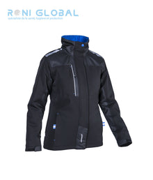 Parka de travail femme anti-pluie et anti-froid polaire softshell 2 couches en polyester/élasthanne 5 poches - HIBARI COVERGUARD