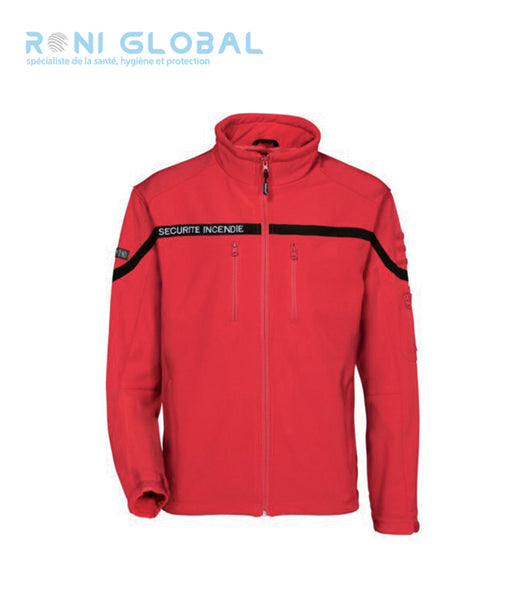 Blouson de sécurité incendie, Softshell imperméable et respirant en polyester et élasthanne 7 poches - SOFTSHELL SECURITE INCENDIE CITYGUARD