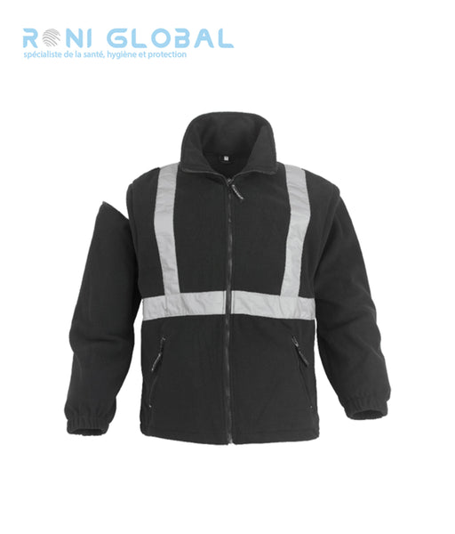 Parka de travail 4en1 anti-pluie, rétroréfléchissant en polyester enduit PVC 6 poches - BODYGUARD II COVERGUARD