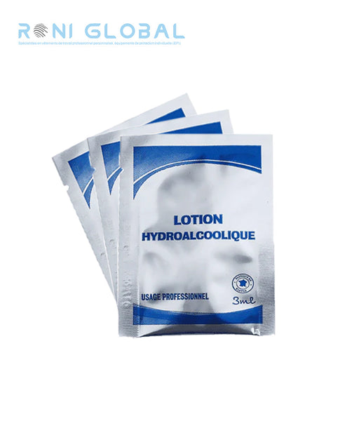 Lotions hydroalcooliques en dosette individuelle de 3ML - RONI GLOBAL (500 pièces)