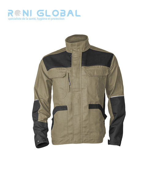 Veste de travail en coton/polyester + renforts Cordura et liserés rétroréfléchissants 8 poches - SMART COVERGUARD