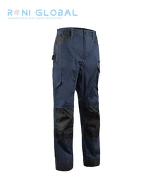 Pantalon de travail avec protection genoux en coton/polyester + renfort Oxford 8 poches TYPE 2 - BARVA COVERGUARD
