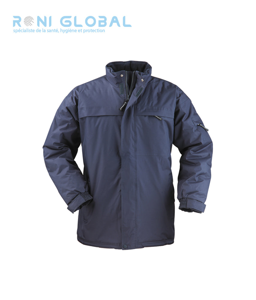 Parka de travail coupe-vent et anti-froid thermique en polyester pongé enduit PVC 5 poches - KABAN COVERGUARD