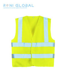 Gilet de sécurité haute visibilité en polyester 4 bandes rétroréfléchissantes CLASS 2 - YARD COVERGUARD