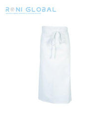 Tablier de service unisexe en coton avec ceinture lacette sans poche - PORTO ROBUR