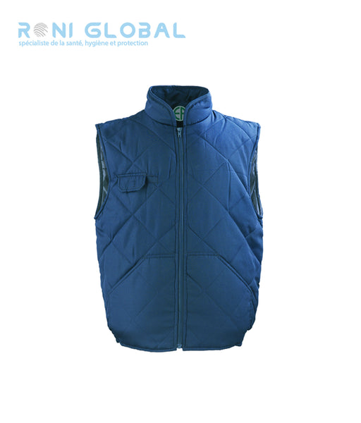 Gilet de travail marine anti-froid thermique en coton/polyester 4 poches - CHOUKA COVERGUARD