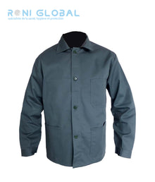 Veste de travail verte manches longues, en coton/polyester sans métal et 4 poches - VESTE P/C VERT PBV