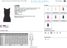 Maillot de travail femme, coupe droite en coton - LOOK PAYPER
