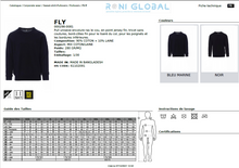 Pull de travail unisexe, coupe droite en coton et laine - FLY PAYPER